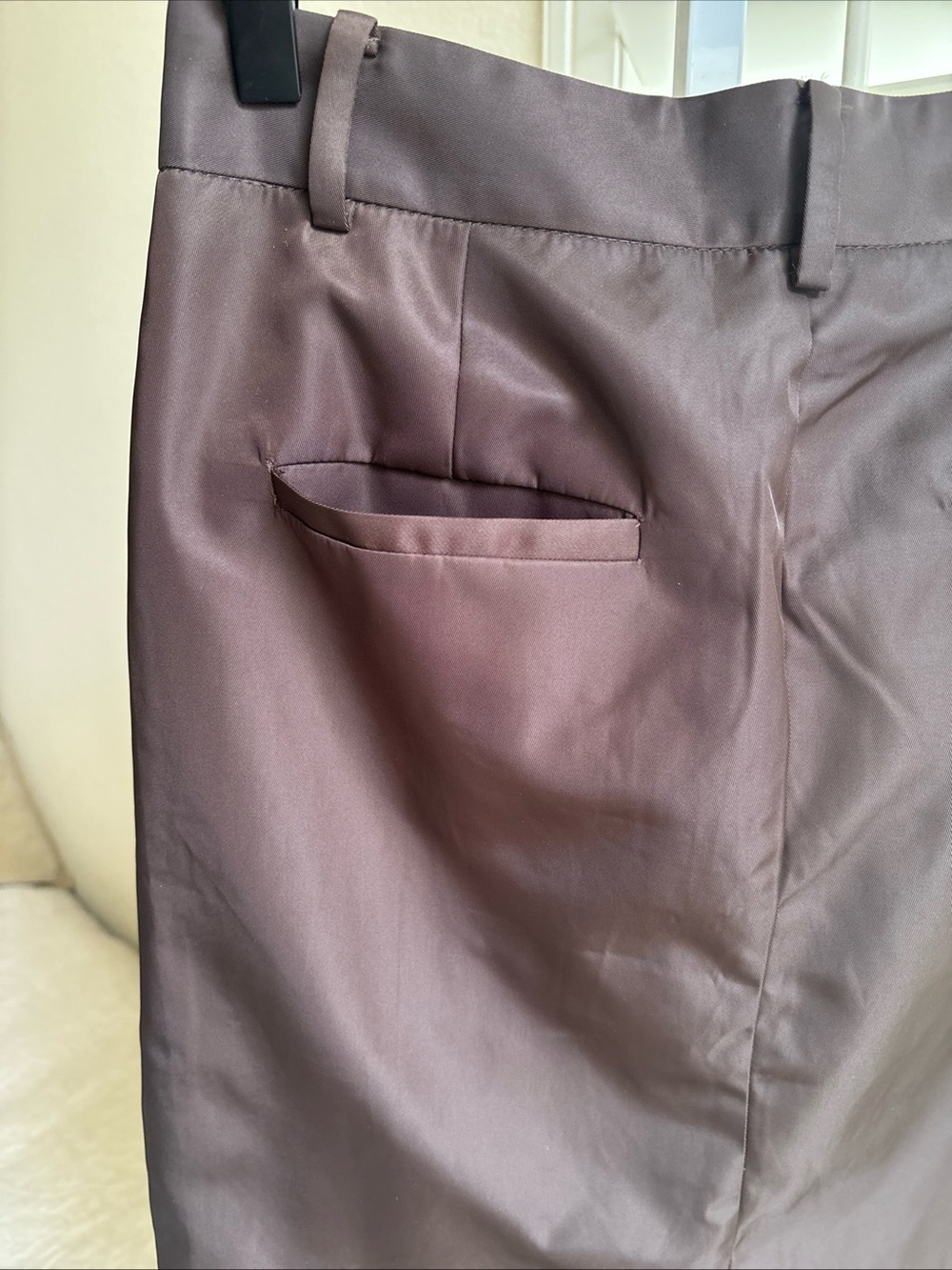 NWT Tibi Eco Nylon Midi Trouser Skirt Brown Size 00 - Picture 10 of 16